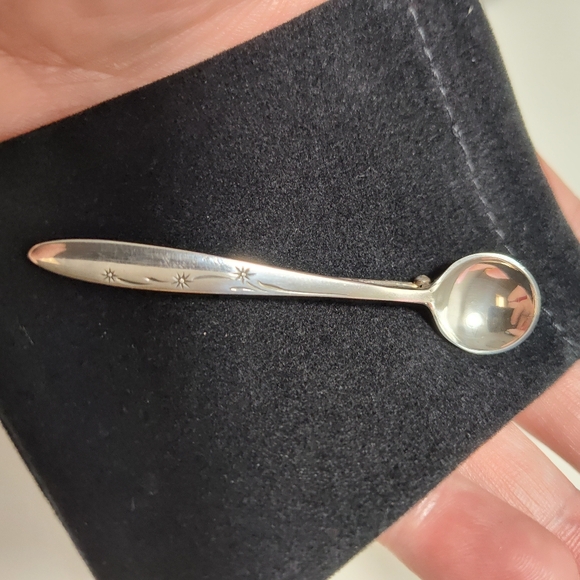 Vintage Gorham Sterling Silver Celeste Pattern Spoon Brooch Pin - Picture 10 of 12